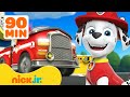 Paw patrol marshalls best fire truck rescues w rubble  chase  90 minutes  nick jr