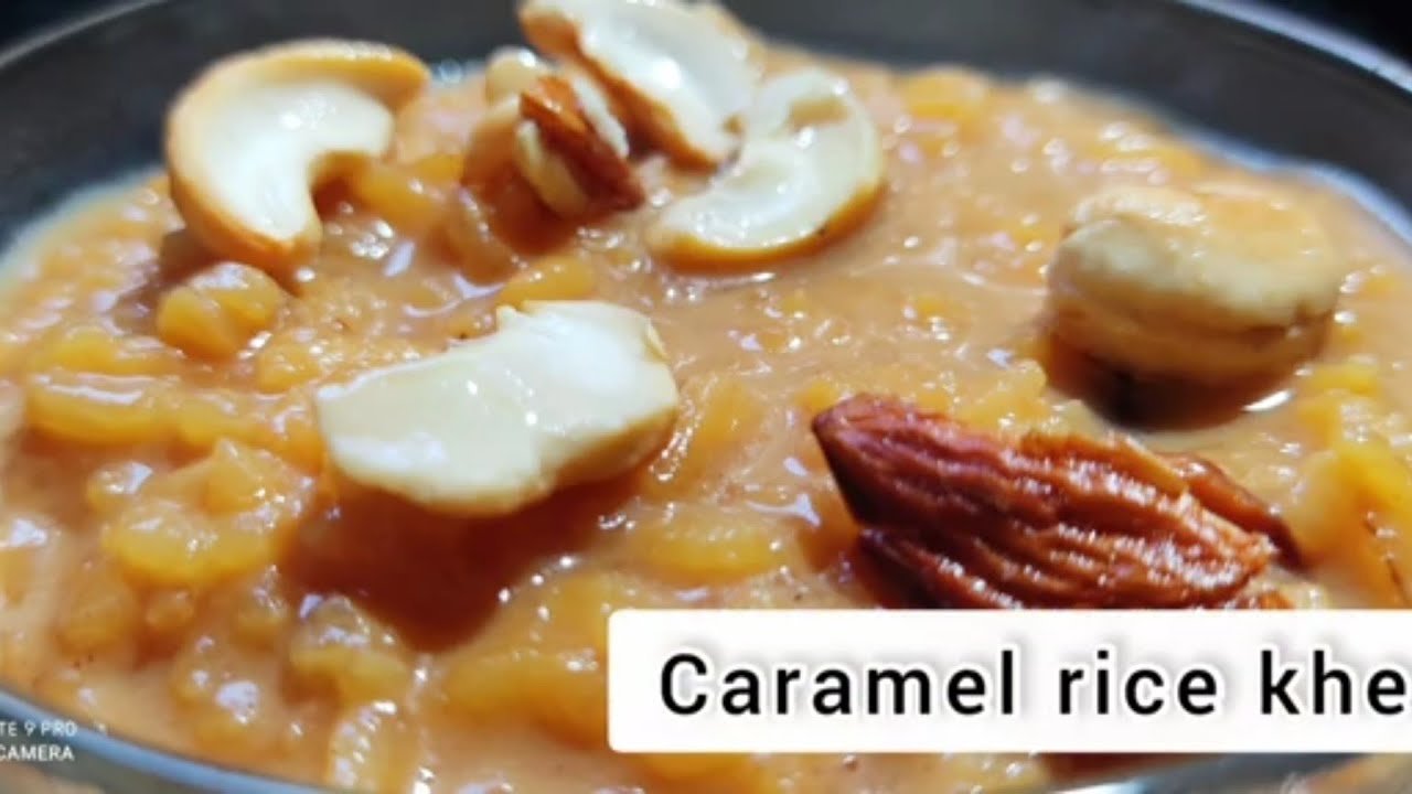  caramel Rice kheer sweet time healthy recipe kheer special
