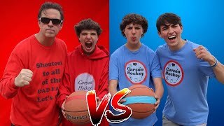 Basketball Trickshot Race (Red Vs Blue)