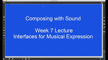 Composing with Sound Week 7 Lecture