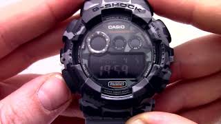 Часы Casio G-SHOCK GD-120CM-8E  - Инструкция, как настроить от PresidentWatches.Ru