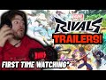 FIRST TIME WATCHING ALL MARVEL RIVALS TRAILERS REACTION!!