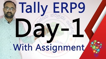 Tally ERP9 Day 1 Class, Create Company, Capital A/c, Sundry Debtors, Creditors, Gurukula Koppal.