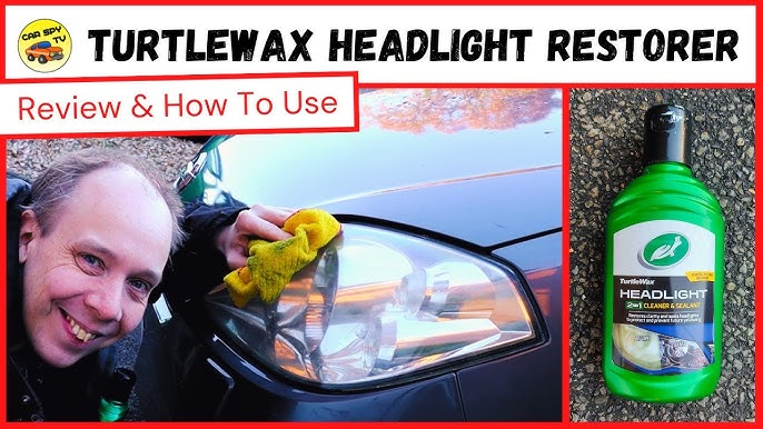 turtle wax 2in1 headlight cleaner & sealant is a fast way to restore