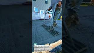 Satisfying Concrete Finishing Technique Revealed!#construction #satisfying #tools #productivity