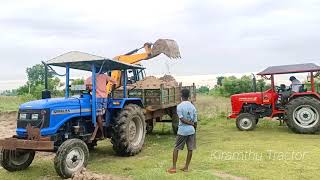 Sonalika Tractor DI-47 Rx fully loaded by JCB 3DX Machine | Kiramathu Tractor