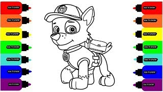 Paw Patrol Cartoon Coloring book for Kids // Art Colors for Children - Learn Drawing