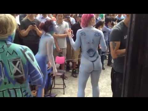 Body Painting Day at Columbus Circle 2014