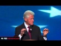 Watch President Clinton Deliver Nomination Address at the DNC