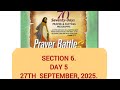 SECTION 6 DAY 5 OF 70DAYS MFM PRAYERS AND FASTING PROGRAMME 27-09-2025. #MFM #DRDKOLUKOYA