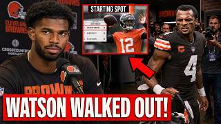 Deshaun Watson WALKS OUT After Shedeur Sanders Took His Starting Spot!