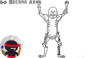 How To Draw Pickle Rick | Rick and Morty