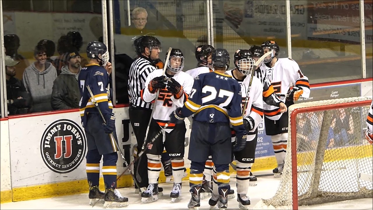 Grand Rapids Hockey vs Hermantown2018 YouTube