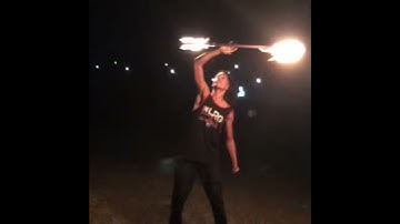 Firespinning beginning of april 2019