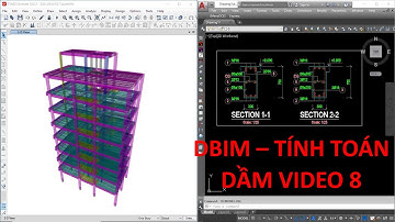 Tính dầm video 8 - In thuyết minh và xuất dữ liệu vẽ dầm | DBim