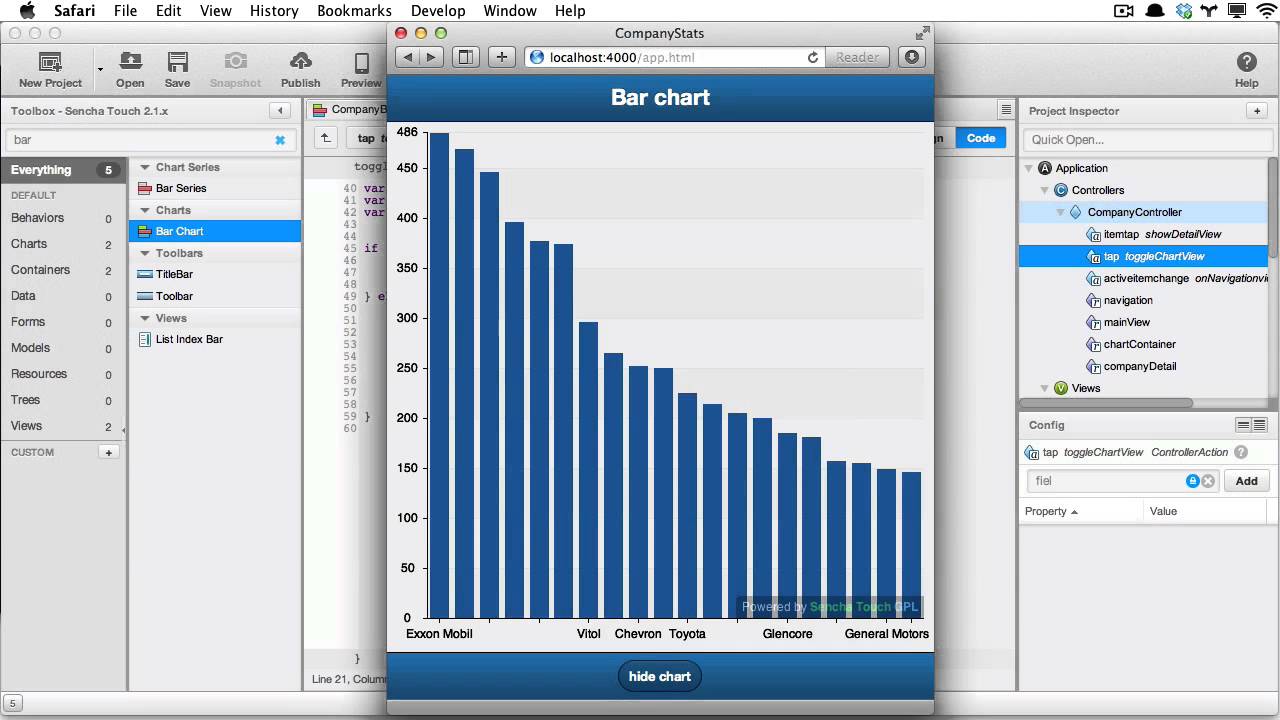 Sencha Touch Charts