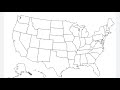 My map of the U.S. based upon the different regions!!!