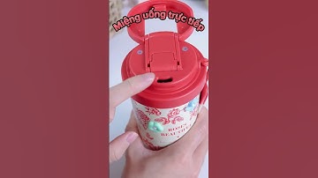 Ly hoa hồng đỏ 520ML vừa đẹp vừa giữ nhiệt tốt