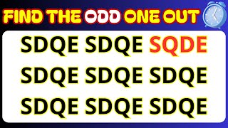 Find the odd number one out || Find the odd Letter one out || spot the difference || #puzzle quiz 50