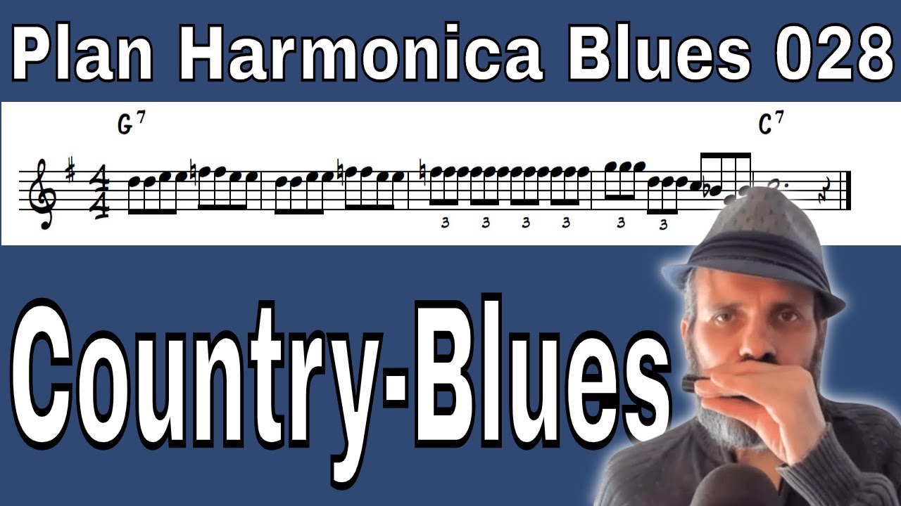 Plan Harmonica Blues 028 39 notes sur 5 mesures ! Un cours idéal pour
