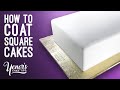 How to Coat Square or Rectangle Shaped Cakes with Fondant | Yeners Cake Tips with Serdar Yener