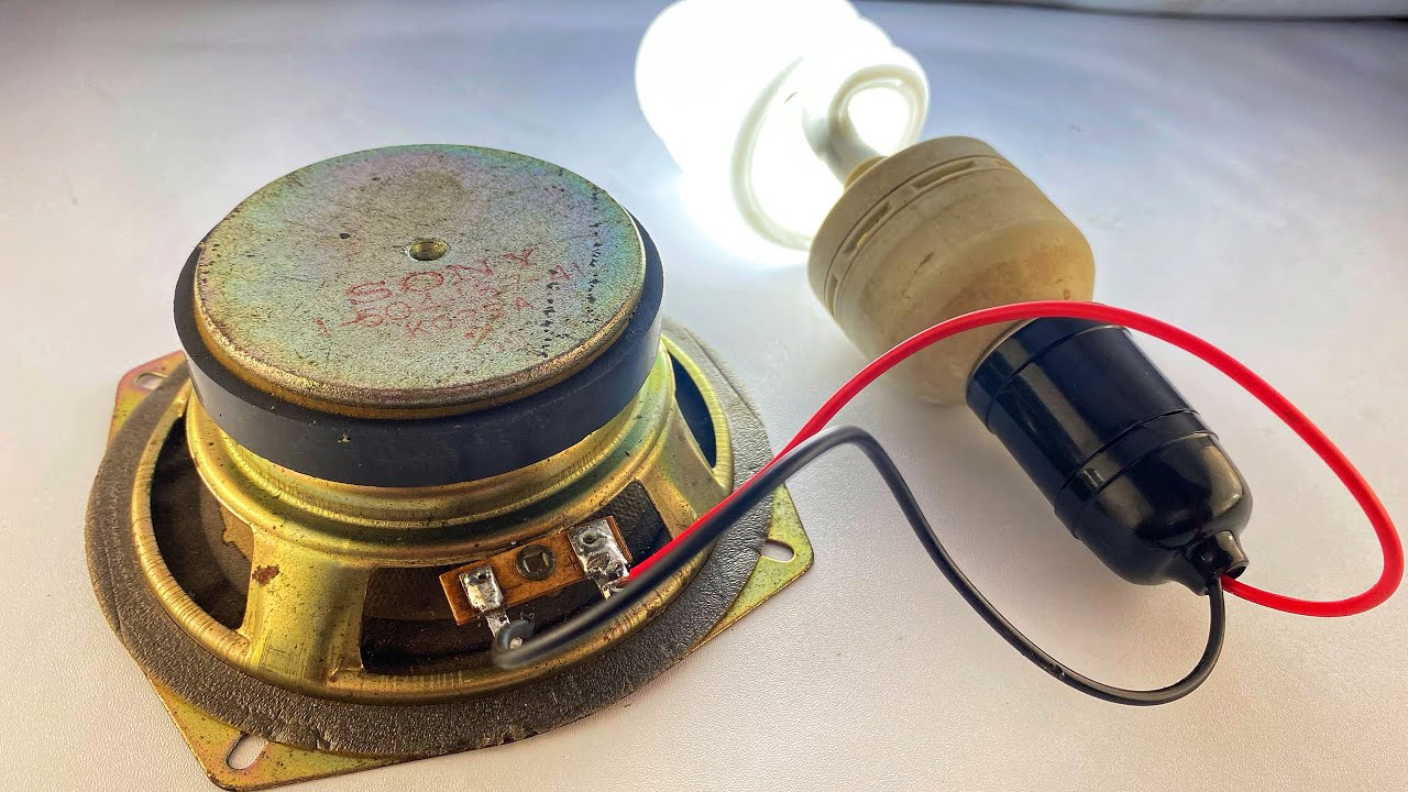 Amazing Electricity Energy From Speaker Tools YouTube