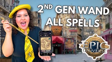 NEW: All Spells & 2nd Generation Wand at Epic Universe | Wizarding World of Harry Potter