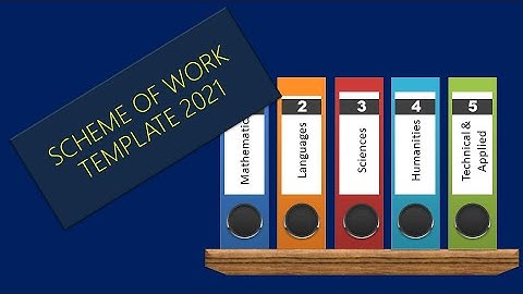 scheme of work template 2021