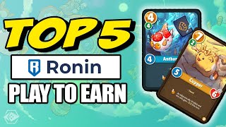 TOP 5 PLAY TO EARN GAMES on RONIN October 2023