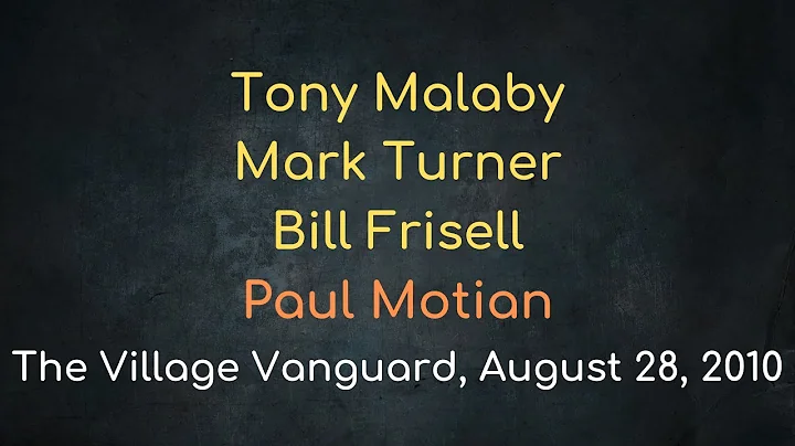Paul Motian Quartet, Tony Malaby, Mark Turner & Bi...