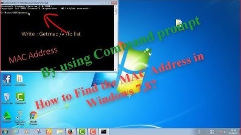 How to Find the MAC Address in Windows 7,8