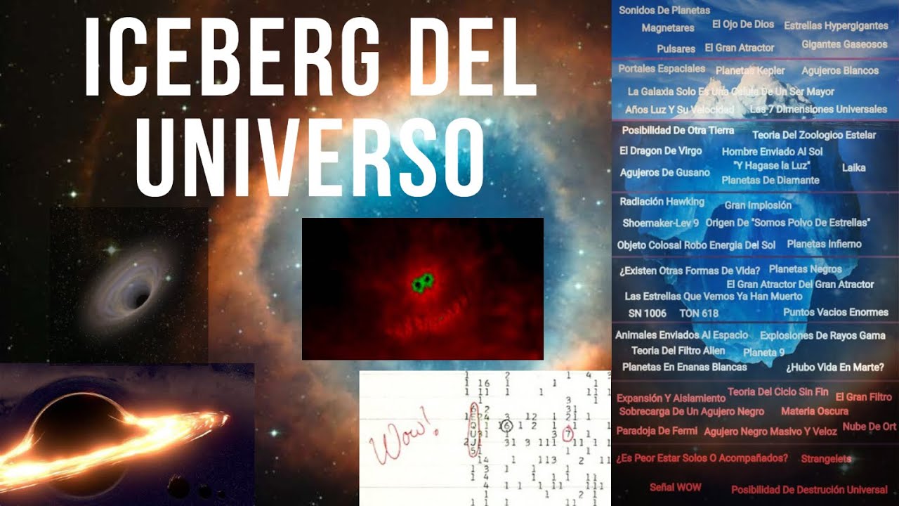 El iceberg del universo y espacio // Mikelon