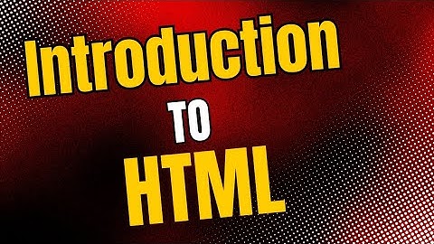 Lecture 1: Introduction to HTML (Urdu)