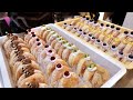 촉촉해! 촉촉해! 당일생산, 판매! 최고급 재료로만 만드는 6가지 빵도넛 | 6 kinds of Whipped Cream Doughnut | Korean  Dessert