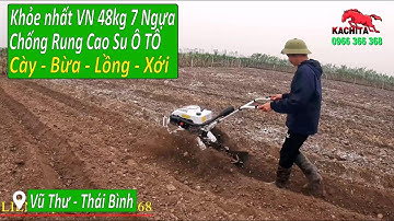 Êm Tay Xới Đất Lên Luống Bằng Máy Xới Chống Rung Kachita Tại Vũ Thư Thái Bình