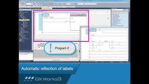 MELSOFT GX Works3 Tutorial No 7 Automatic reflection of labels  Mitsubishi Electric