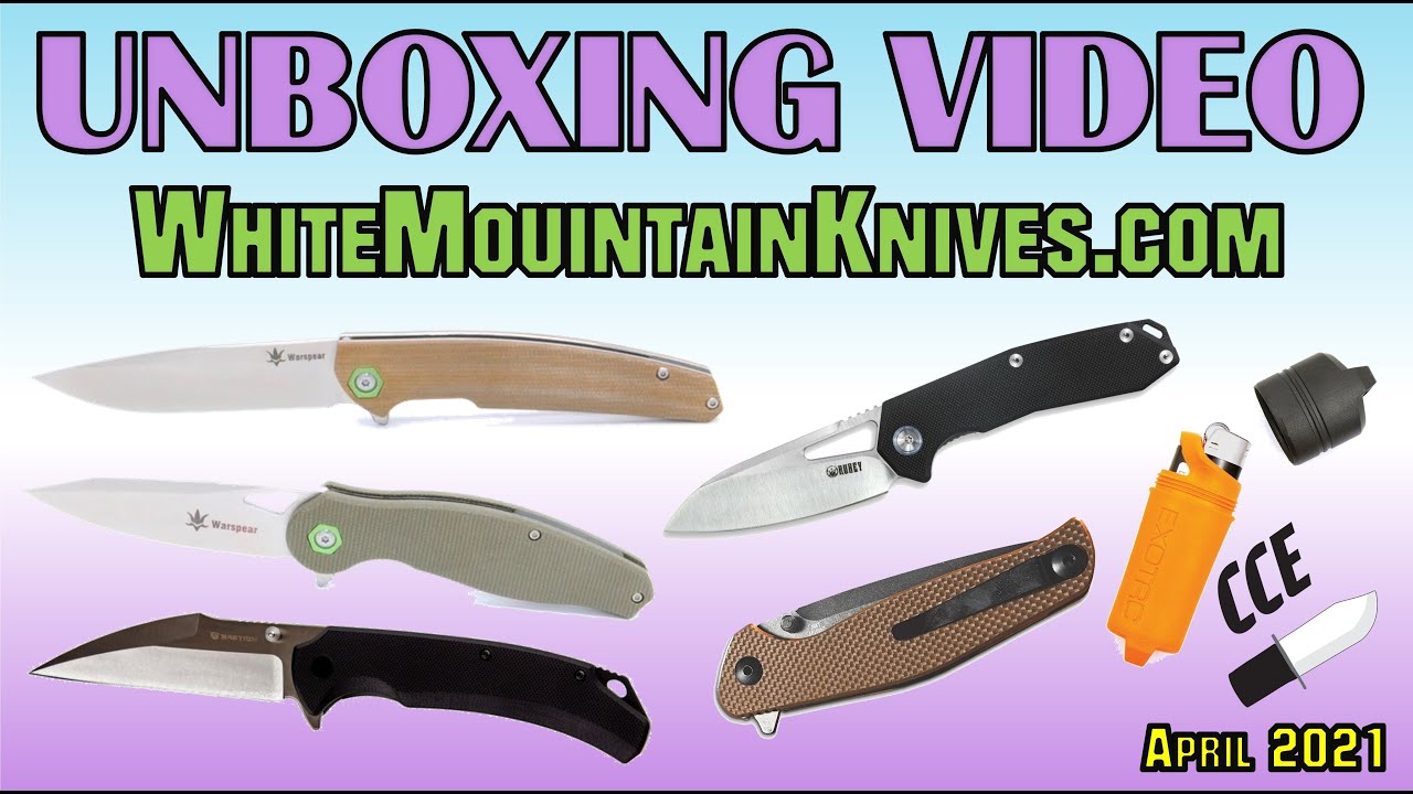 UNBOX from White Mountain Knives and some Real Steel Knives product
