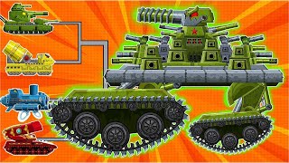 : Hybrid Kv-44 vs Monster Tank : World of tanks The monster factory ! Cartoons about tanks