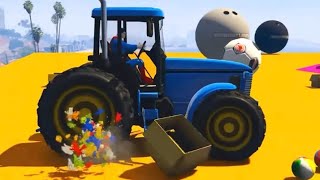 Super Heroes Tractor Simulator Stunts Games_ Android Gameplay | Toy Games | screenshot 1
