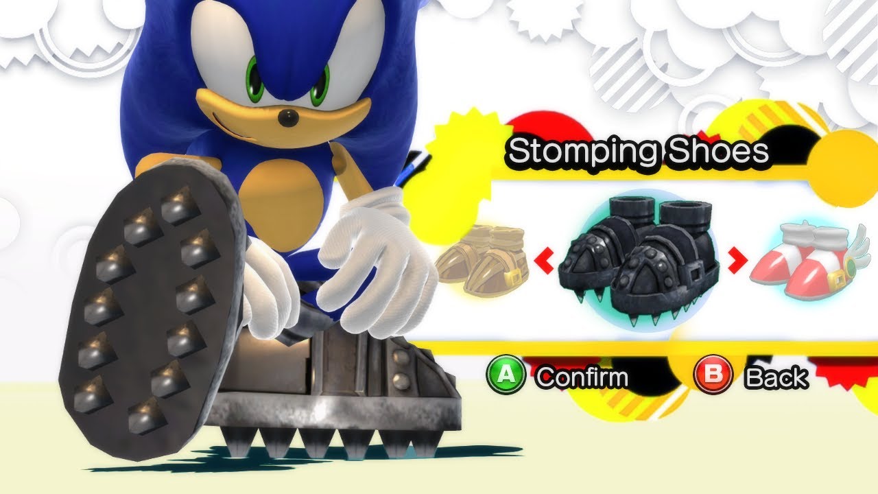 Sonic wearing his cool Upgrade Shoes from Unleashed YouTube