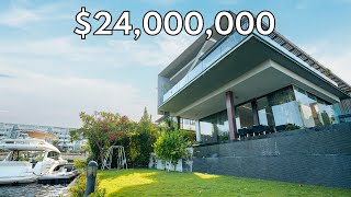 Touring a $24,000,000 Sentosa Cove WATERFRONT HOUSE!