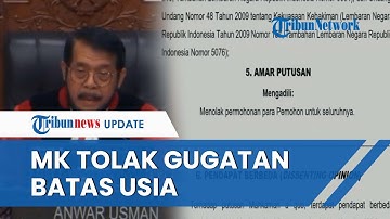 Gugatan Batas Usia Minimal Capres-Cawapres DITOLAK MK, Sidang Dihadiri 9 Hakim Dipimpin Anwar Usman