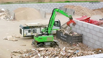 SENNEBOGEN 818 E - Recycling of waste wood, Molson Group, UK