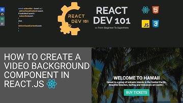 How to create a landing page with a video on a background using React.js