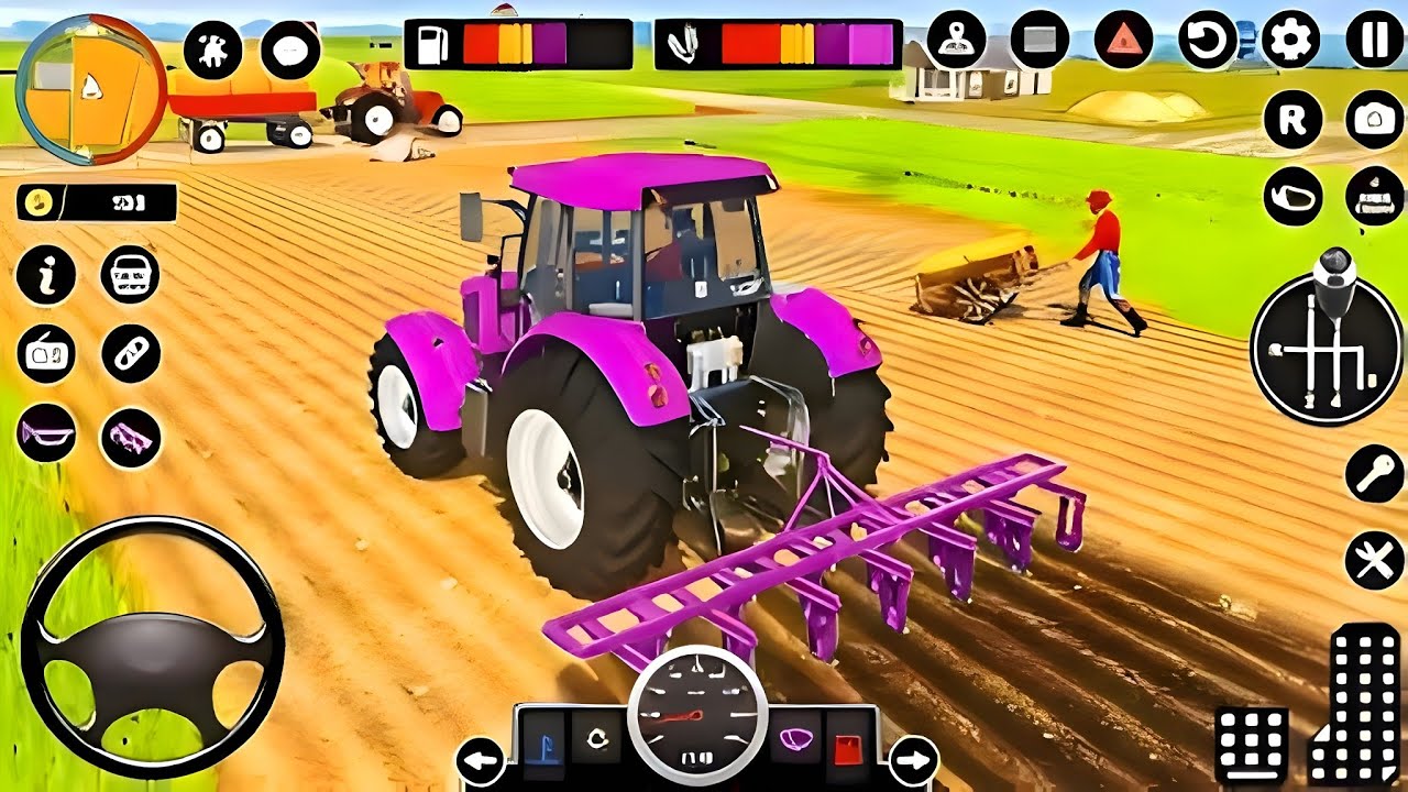 Modern Tractor Farming Driving Simulator 3D - New Tractor Games -Android Gameplay