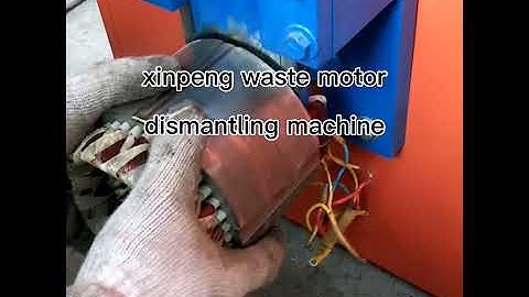 We are different. I have two claws，xinpeng new style waste motor stator recycling machine