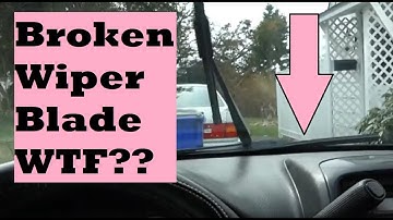 One Windshield Wiper Stopped Working? How to Fix Broken Wiper That Won