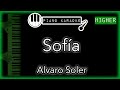 Sofa higher 3  alvaro soler  piano karaoke instrumental