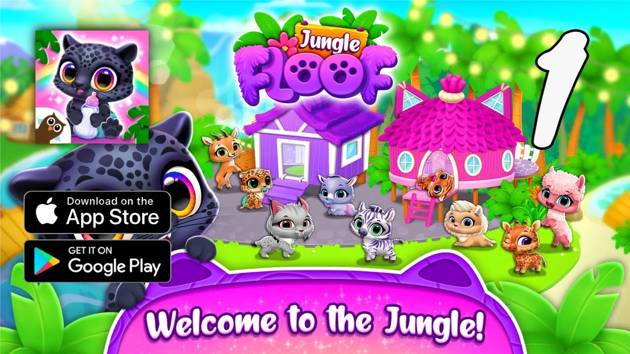 Jungle Floof - Island Pet Care Gameplay Walkthrough Part 1 (Android, IOS)