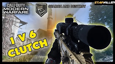 COD:MW 1 VS 6 SNIPER CLUTCH! | Search and Destroy